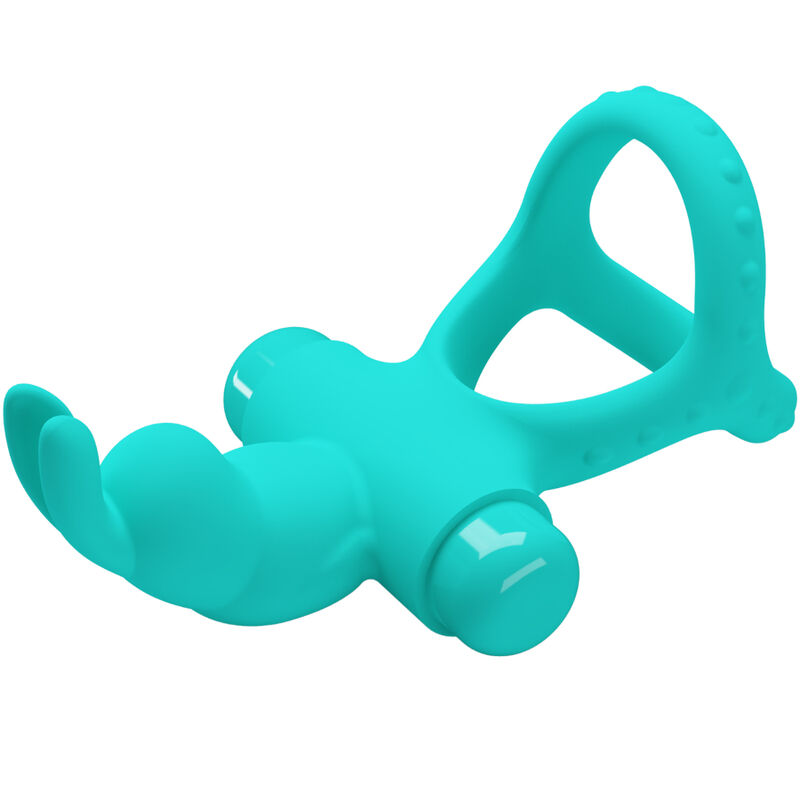 PRETTY LOVE - FIGGY ANILLO VIBRADOR RABBIT VERDE - Imagen 5