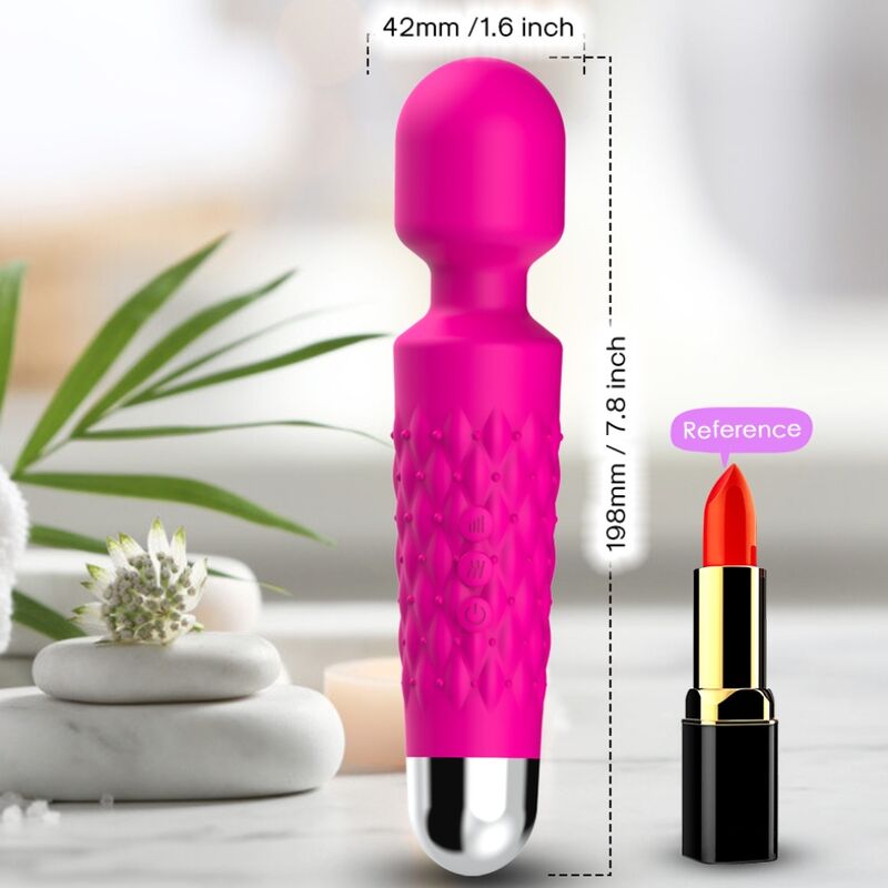 ARMONY - POSTMAN MASAJEADOR & VIBRADOR CABEZA FLEXIBLE FUCSIA - Imagen 4