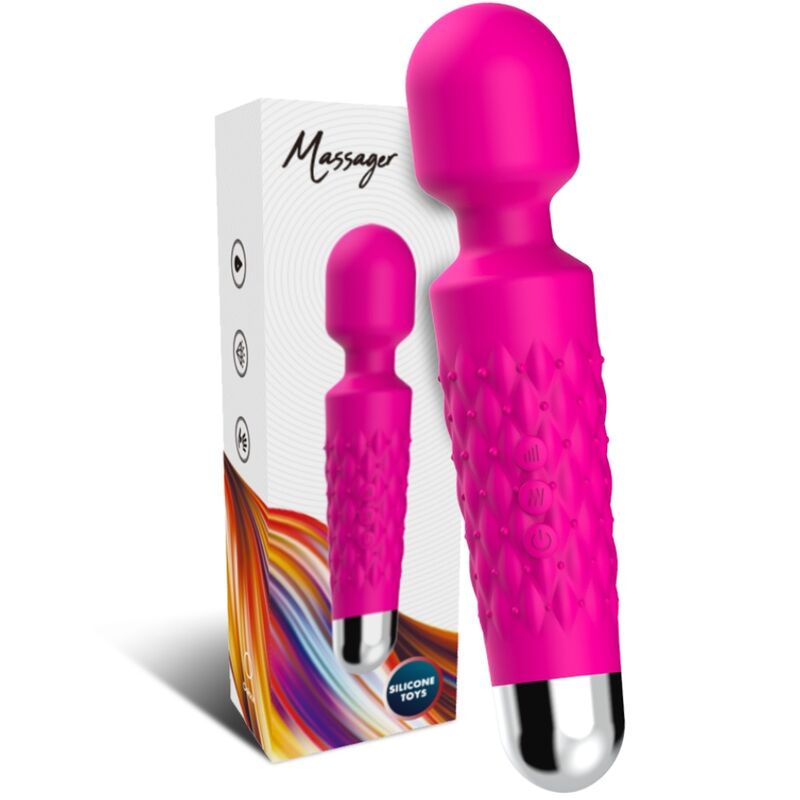 ARMONY - POSTMAN MASAJEADOR & VIBRADOR CABEZA FLEXIBLE FUCSIA - Imagen 2