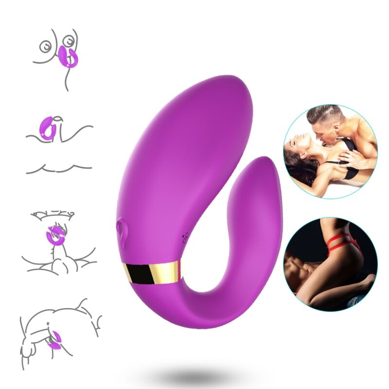 ARMONY - CRESCENT VIBRADOR PAREJA CONTROL REMOTO VIOLETA - Imagen 4