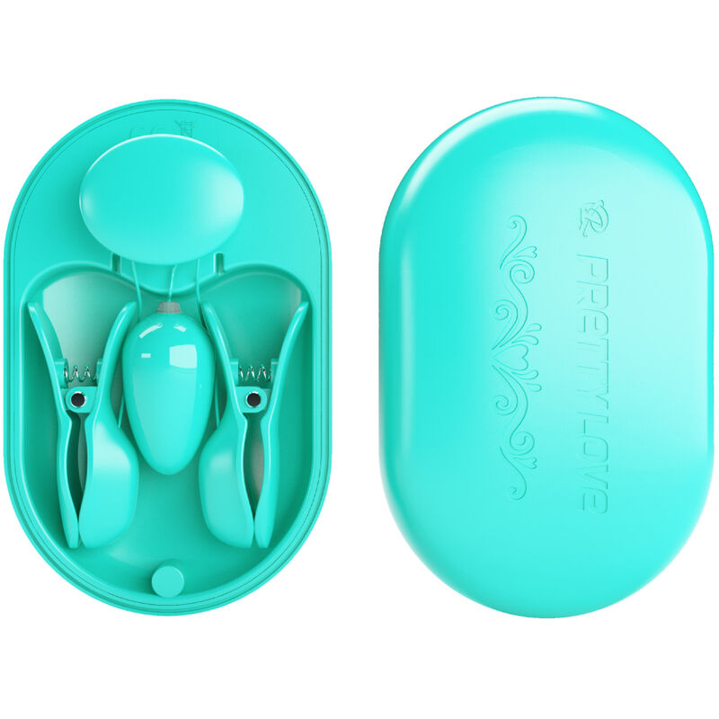 PRETTY LOVE - SURPRISE BOX PINZAS ELECTRO ESTIMULACIÓN AZUL - Imagen 4