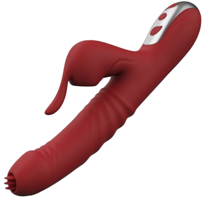 ARMONY - SUCK VIBRADOR & SUCCIONADOR CON LENGUA ESTIMULADORA BURDEOS - Imagen 4