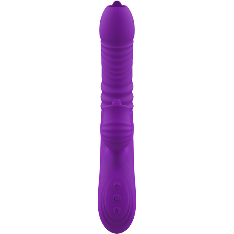 ARMONY - FULLY GSPOT VIBRADOR RABBIT CON LENGUA ESTIMULADORA EFECTO CALOR VIOLETA - Imagen 6