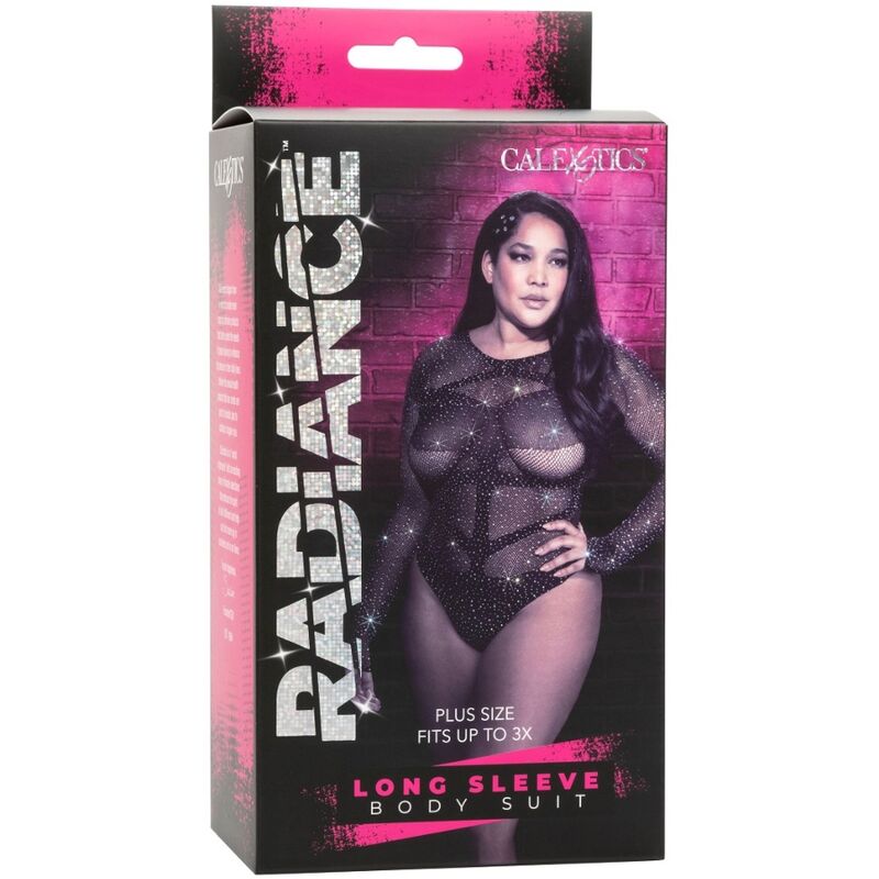 CALEXOTICS - RADIANCE BODY DE MANGA LARGA PEDRERÍA TALLA GRANDE - Imagen 4