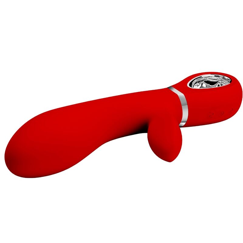 PRETTY LOVE - THOMAS VIBRADOR PUNTO G MULTIFUNCIÓN ROJO - Imagen 5