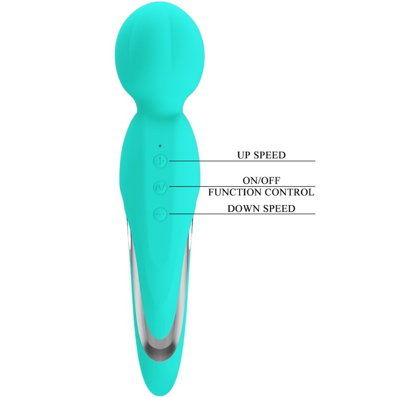 PRETTY LOVE - WALTER VIBRADOR WAND VERDE AGUA - Imagen 3