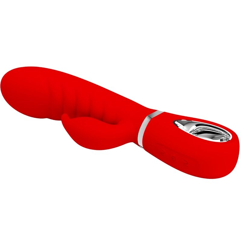 PRETTY LOVE - PRESCOTT VIBRADOR PUNTO G MULTIFUNCIÓN ROJO - Imagen 9