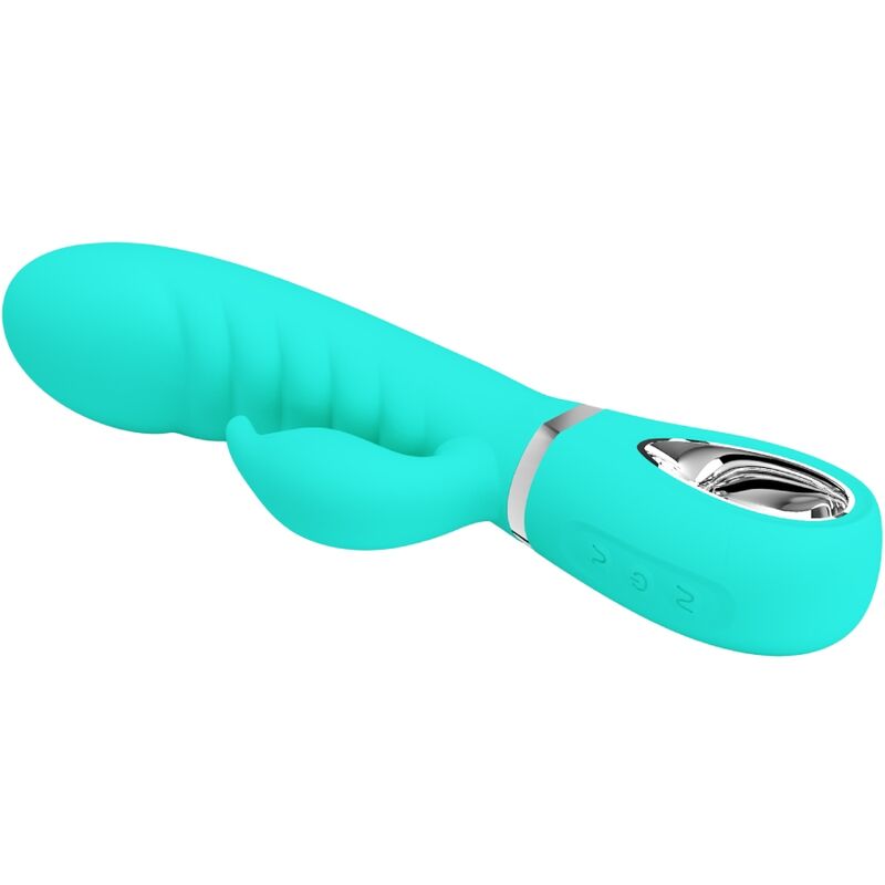 PRETTY LOVE - PRESCOTT VIBRADOR PUNTO G MULTIFUNCIÓN VERDE AGUA - Imagen 9