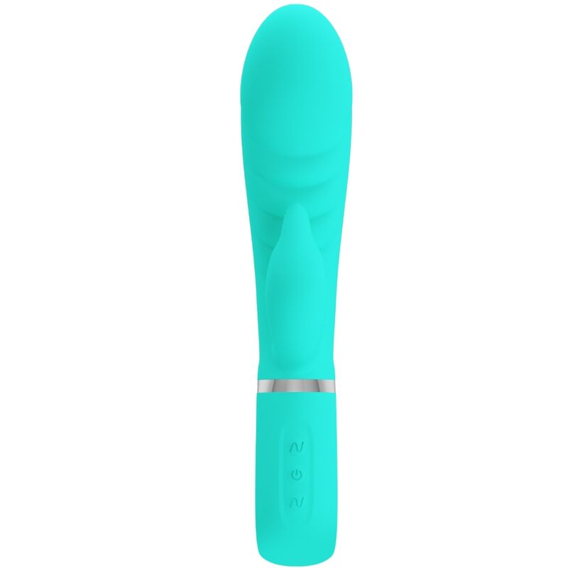 PRETTY LOVE - PRESCOTT VIBRADOR PUNTO G MULTIFUNCIÓN VERDE AGUA - Imagen 5