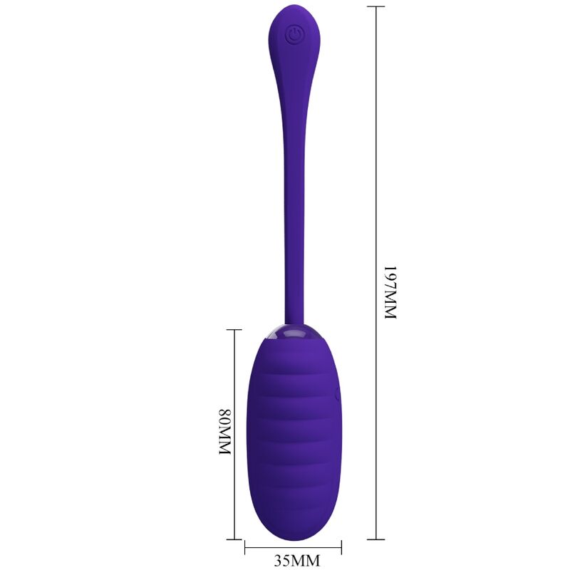 PRETTY LOVE - KIRK HUEVO VIBRADOR RECARGABLE LILA - Imagen 3