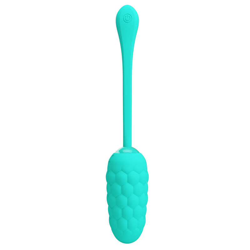PRETTY LOVE - HUEVO VIBRADOR CON TEXTURA MARINA RECARGABLE VERDE AGUA - Imagen 7