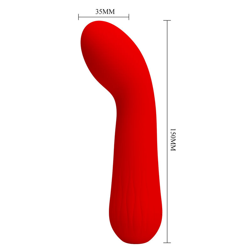 PRETTY LOVE - FAUN VIBRADOR RECARGABLE ROJO - Imagen 2