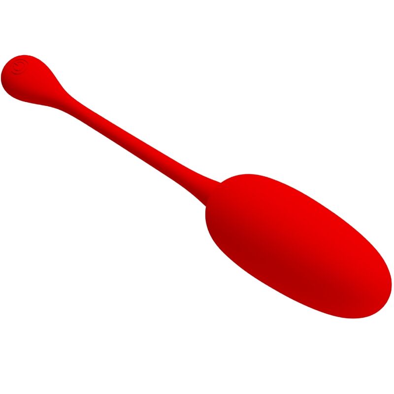 PRETTY LOVE - KNUCKER HUEVO VIBRADOR RECARGABLE ROJO - Imagen 2