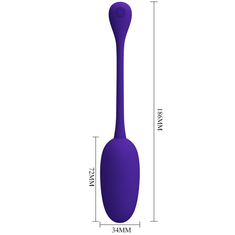 PRETTY LOVE - KNUCKER HUEVO VIBRADOR RECARGABLE LILA - Imagen 9