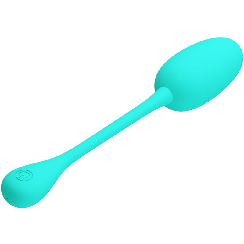 PRETTY LOVE - KNUCKER HUEVO VIBRADOR RECARGABLE VERDE AGUA - Imagen 5