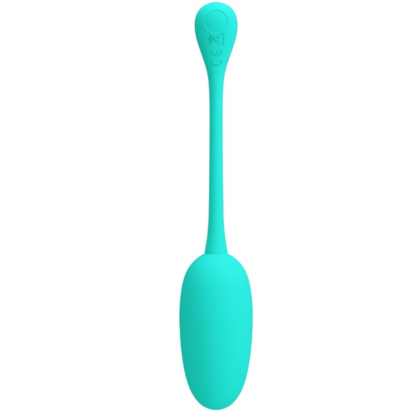 PRETTY LOVE - KNUCKER HUEVO VIBRADOR RECARGABLE VERDE AGUA - Imagen 3