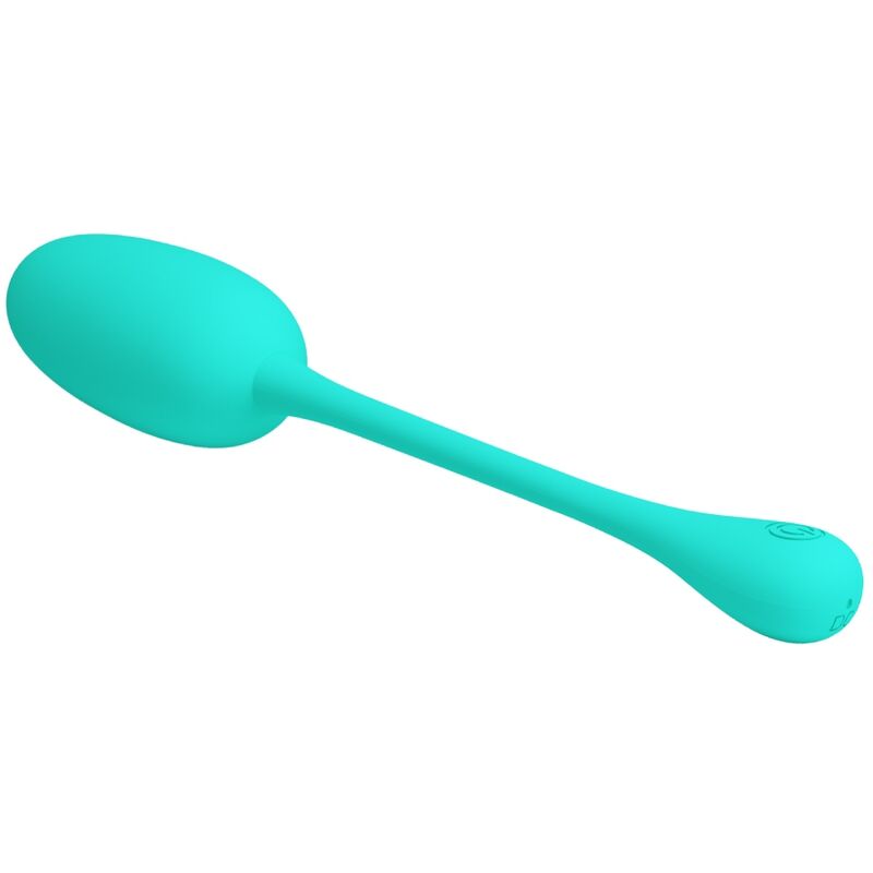 PRETTY LOVE - KNUCKER HUEVO VIBRADOR RECARGABLE VERDE AGUA - Imagen 2