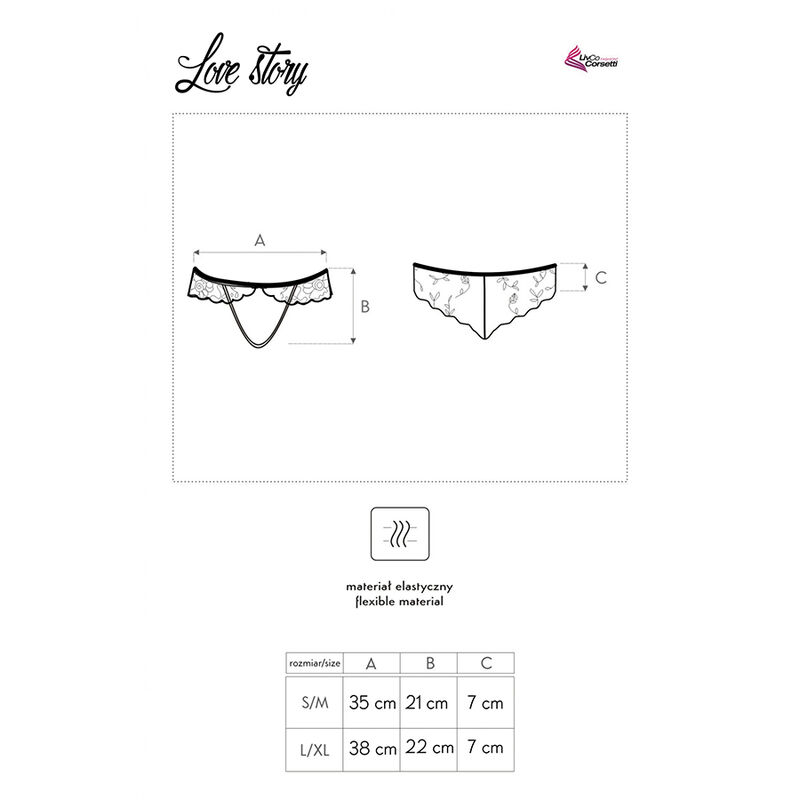 LIVCO CORSETTI FASHION - LOVE STORY LC 90679 PANTY NEGRO - Imagen 4