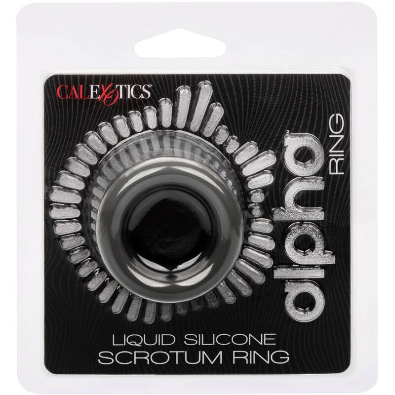 CALEXOTICS - ALPHA ANILLO EXTENSIÓN ESCROTO DOBLE NEGRO - Imagen 6