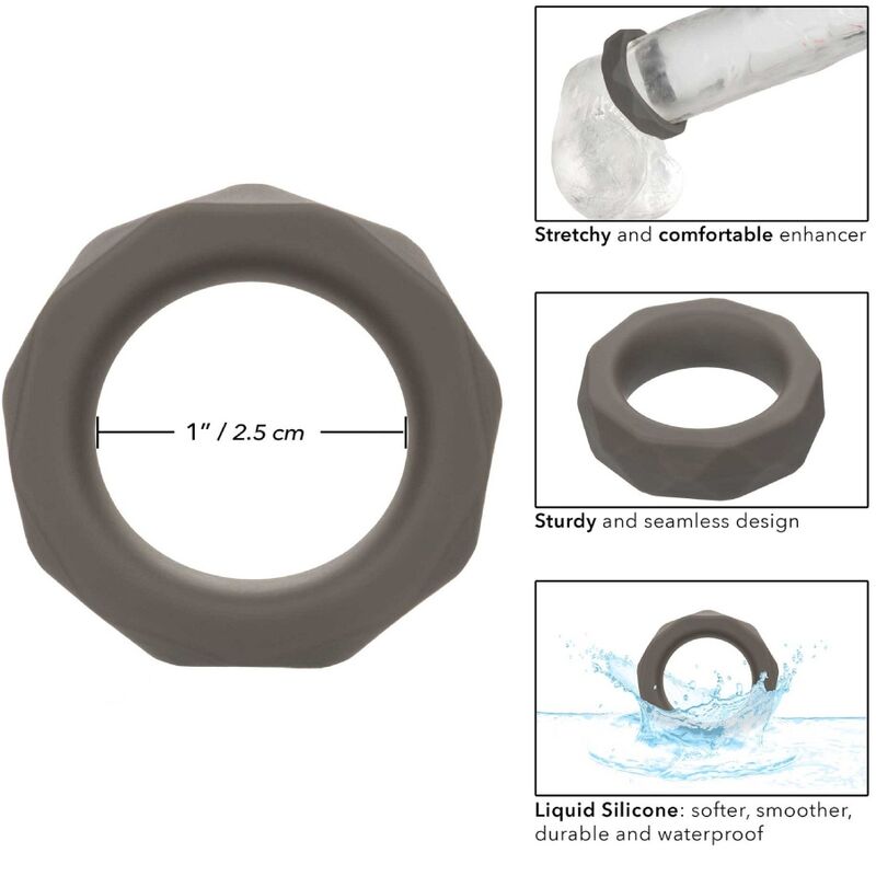 CALEXOTICS - ALPHA ANILLO PROLONG PRISMTICO GRIS - Imagen 3