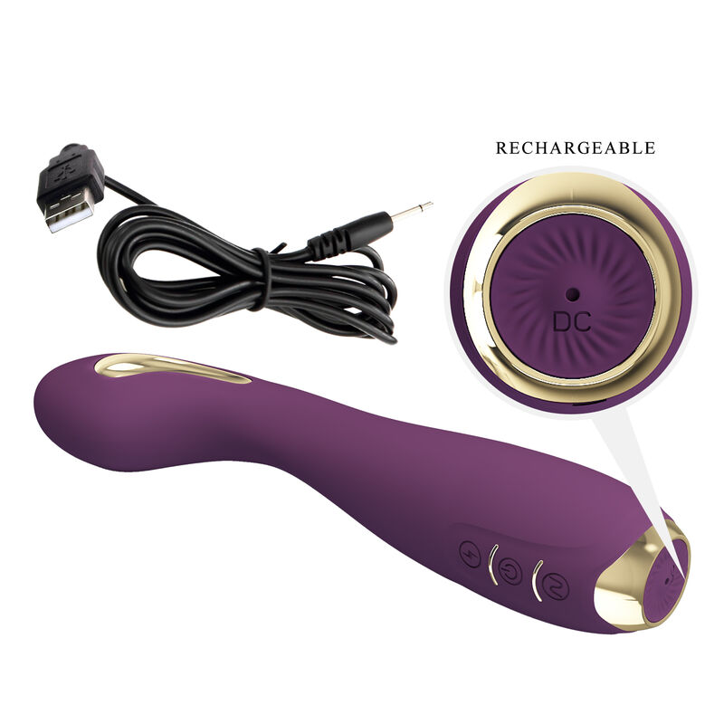 PRETTY LOVE - HECTOR VIBRADOR ELECTROSHOCK POR CONTROL POR APP LILA - Imagen 6