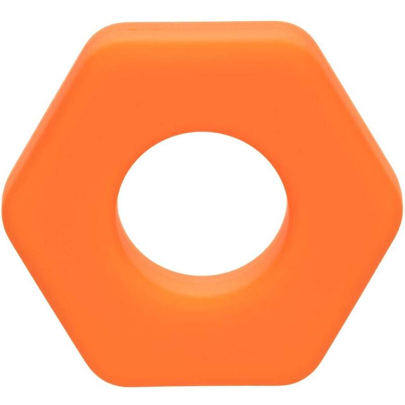 CALEXOTICS - ALPHA ANILLO PROLONG SEXGONO NARANJA - Imagen 5
