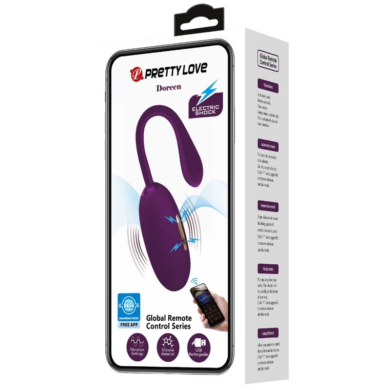 PRETTY LOVE - DOREEN HUEVO VIBRADOR RECARGABLE LILA - Imagen 7
