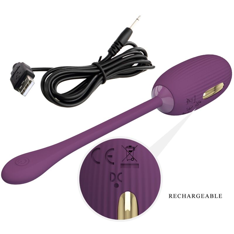 PRETTY LOVE - DOREEN HUEVO VIBRADOR RECARGABLE LILA - Imagen 6