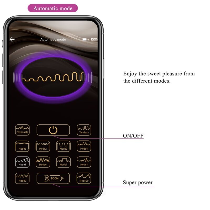 PRETTY LOVE - DOREEN HUEVO VIBRADOR RECARGABLE LILA - Imagen 15