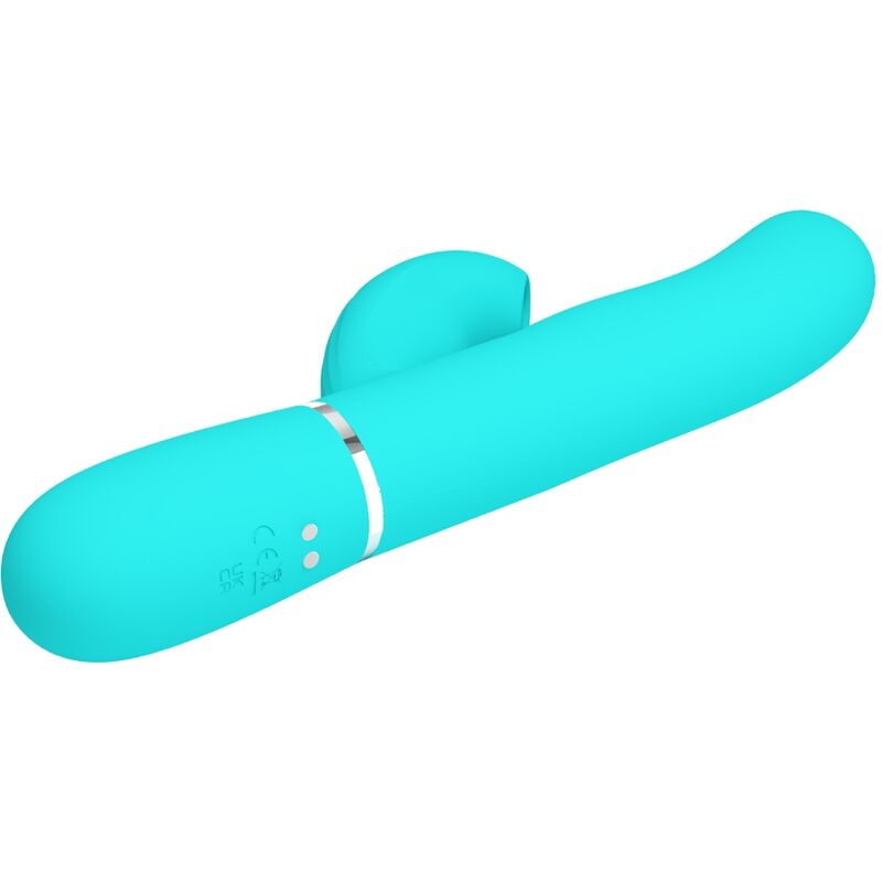PRETTY LOVE - PERLITA VIBRADOR PUNTO G 3 EN 1 MULTIFUNCIÓN VERDE AGUA - Imagen 5