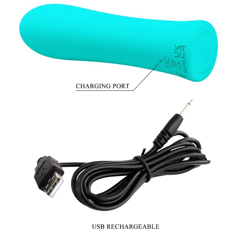 PRETTY LOVE - ALFREDA VIBRADOR SUPER POWER VERDE AGUA - Imagen 4