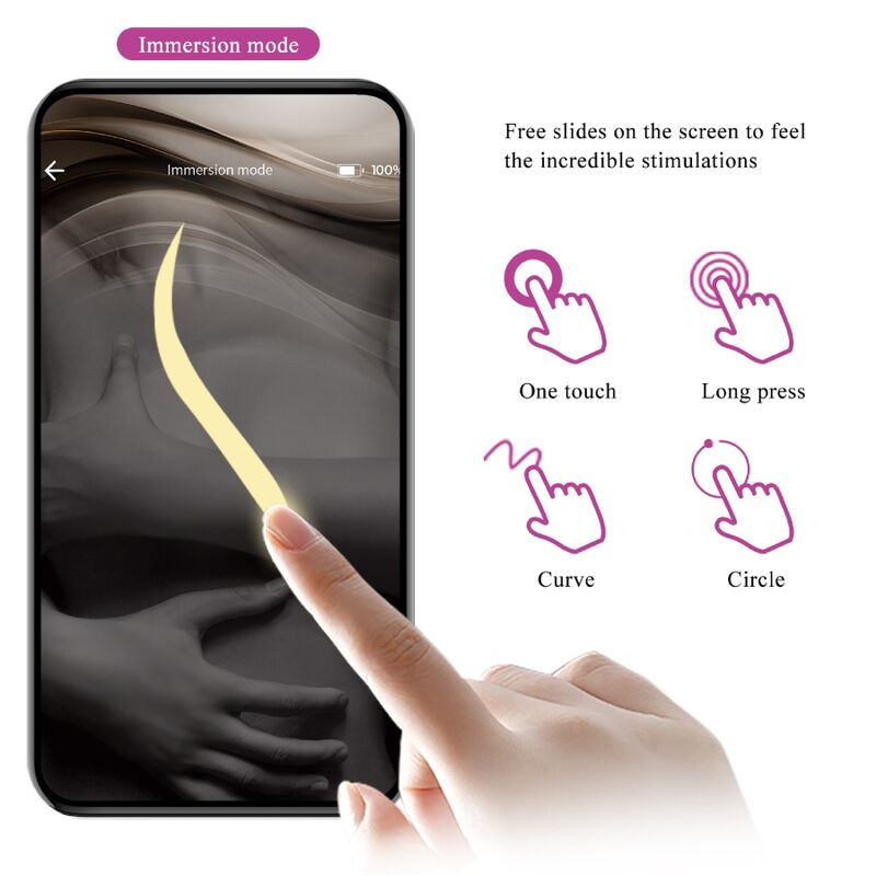 PRETTY LOVE - NYMPH HUEVO VIBRADOR CONTROLADO POR APP LILA - Imagen 6
