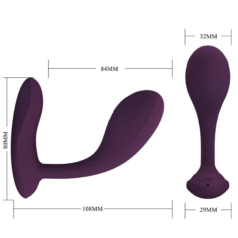 PRETTY LOVE - BAIRD G-SPOT 12 VIBRACIONES RECARGABLE LILA APP - Imagen 9