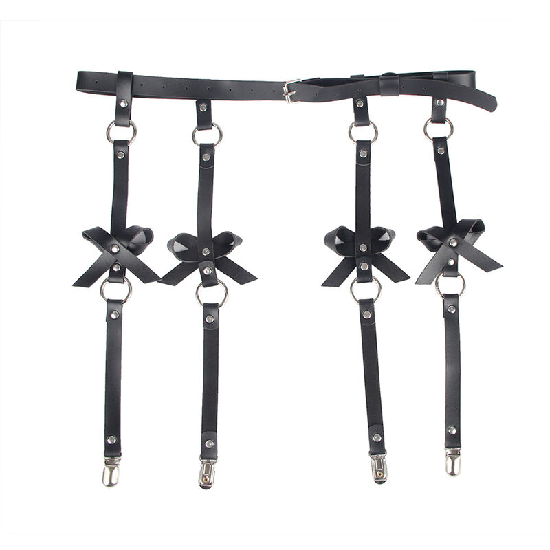 SUBBLIME - ARNÉS DE PIERNA CADENA CUERO NEGRO TALLA ÚNICA - Imagen 9