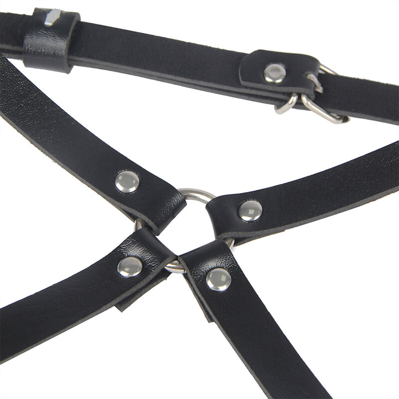 SUBBLIME - ARNÉS CINTURA Y PIERNAS CUERO NEGRO TALLA ÚNICA - Imagen 10
