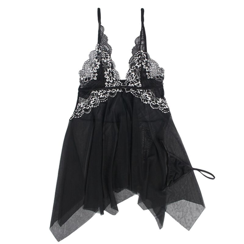 SUBBLIME - BABYDOLL TELA TUL PECHO ENCAJE S/M - Imagen 8