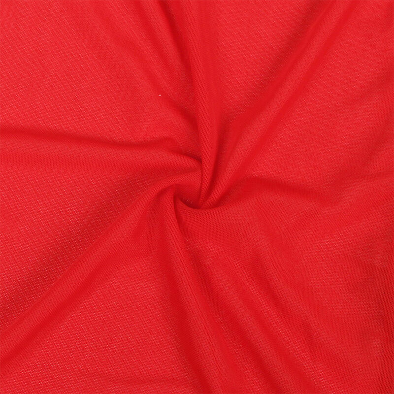 SUBBLIME - BATA TELA TRANSPARENTE DETALLE ENCAJE ROJO S/M - Imagen 6