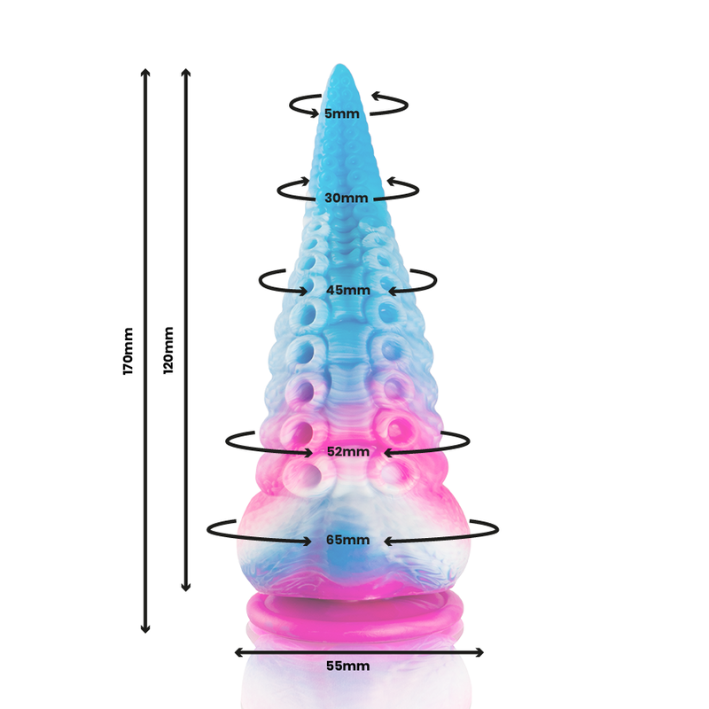 EPIC - PHORCYS DILDO TENTÁCULO AZUL TAMAÑO PEQUEÑO - Imagen 2