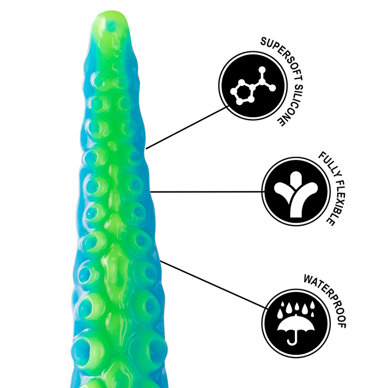 EPIC - SCYLLA DILDO TENTÁCULO FINO FLUORESCENTE TAMAÑO GRANDE - Imagen 5