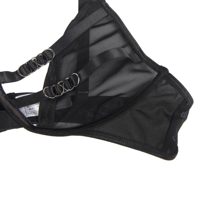 SUBBLIME - SET DOS PIEZAS SUJETADOR TRANSPARENCIAS Y TIRAS S/M - Imagen 10
