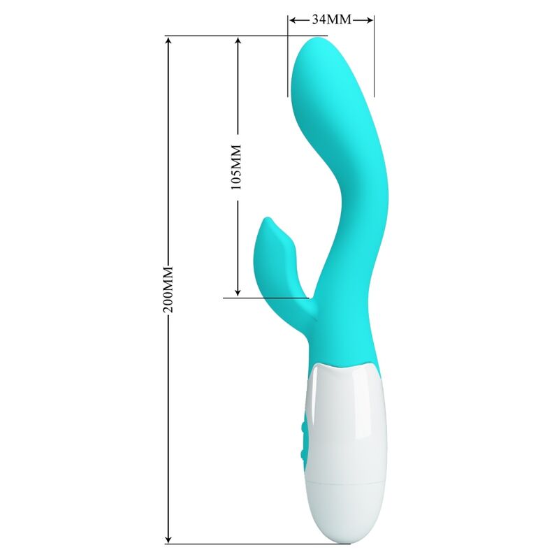 PRETTY LOVE - BRIGHTY VIBRADOR PUNTO G VERDE AGUA - Imagen 3