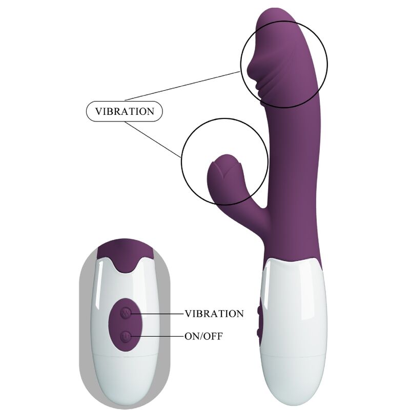 PRETTY LOVE - SNAPPY VIBRADOR PUNTO G MORADO - Imagen 2