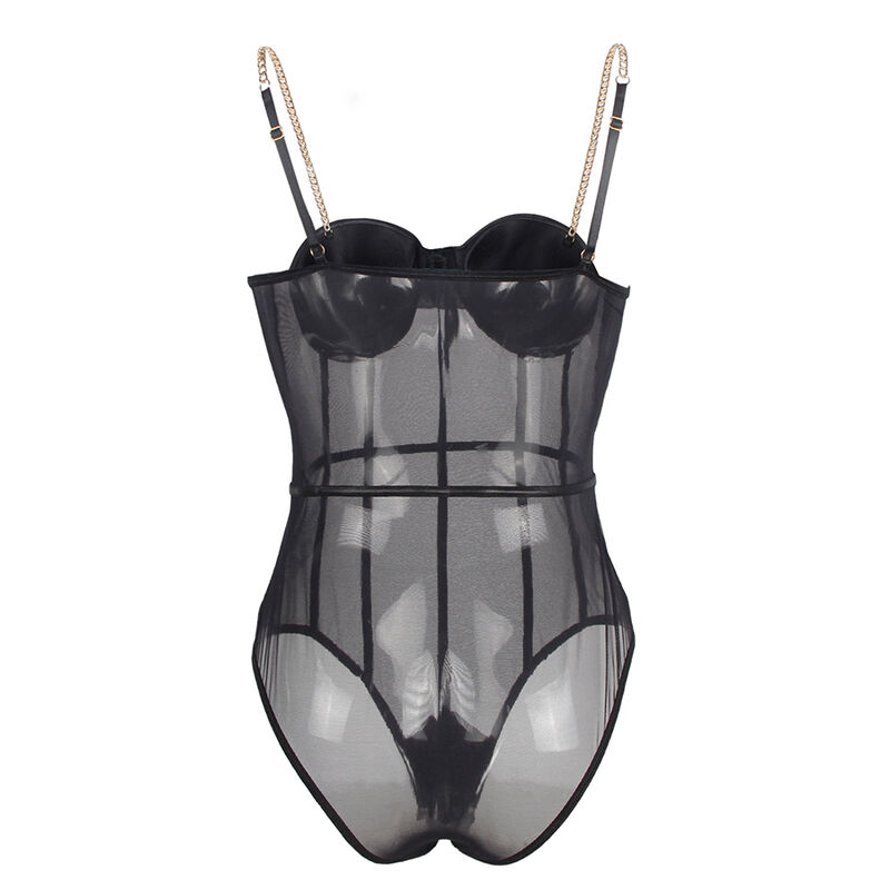 SUBBLIME - BODY TIRANTAS CADENA NEGRO S/M - Imagen 10