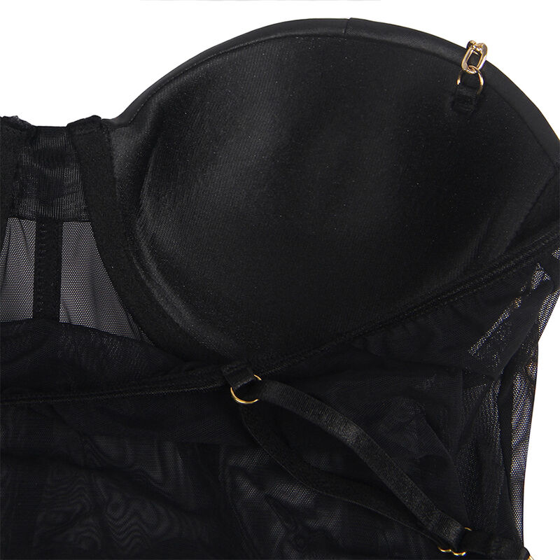 SUBBLIME - BODY TIRANTAS CADENA NEGRO S/M - Imagen 4