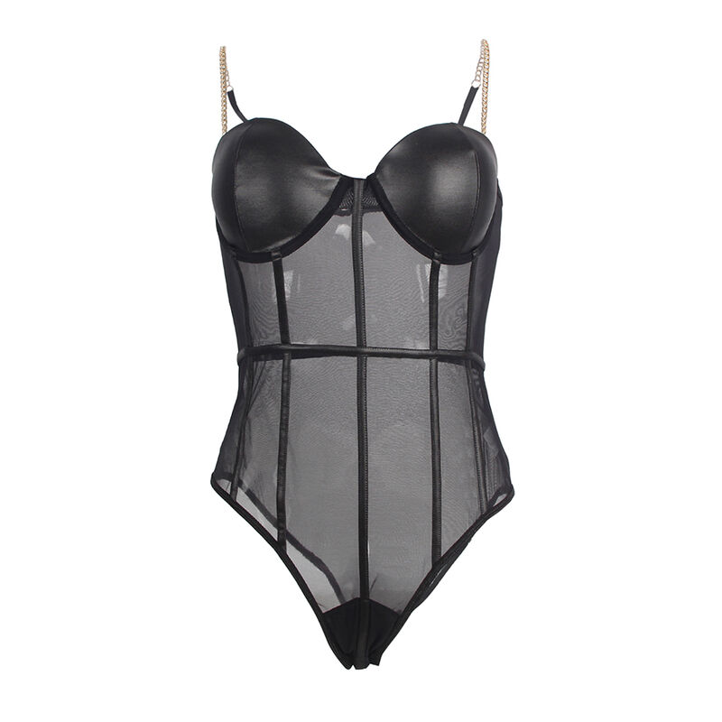 SUBBLIME - BODY TIRANTAS CADENA NEGRO S/M - Imagen 3