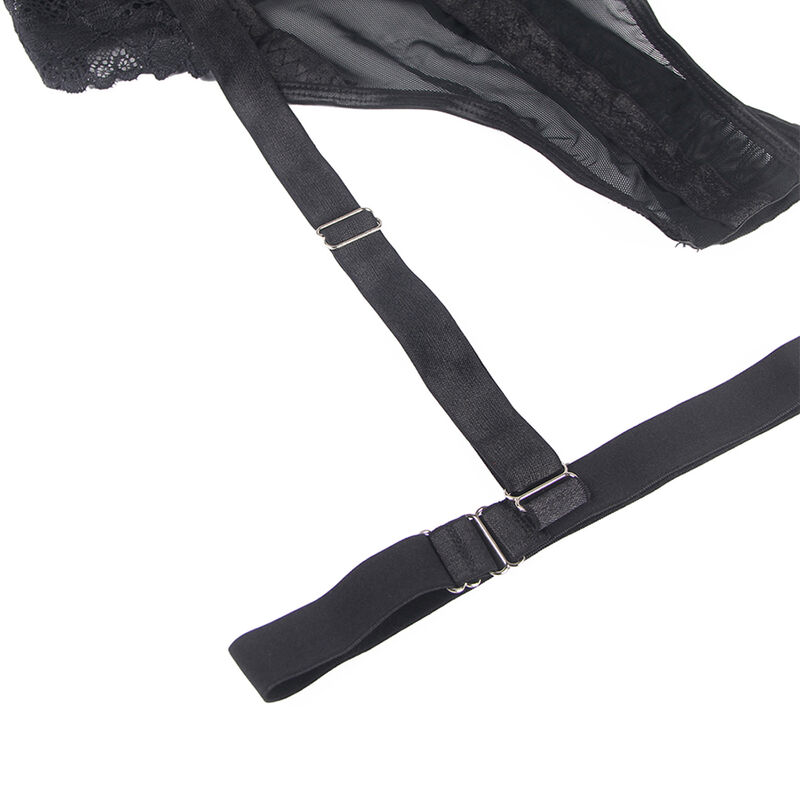 SUBBLIME - TEDDY CON LIGUERO DETALLE TIRAS PECHO NEGRO S/M - Imagen 17