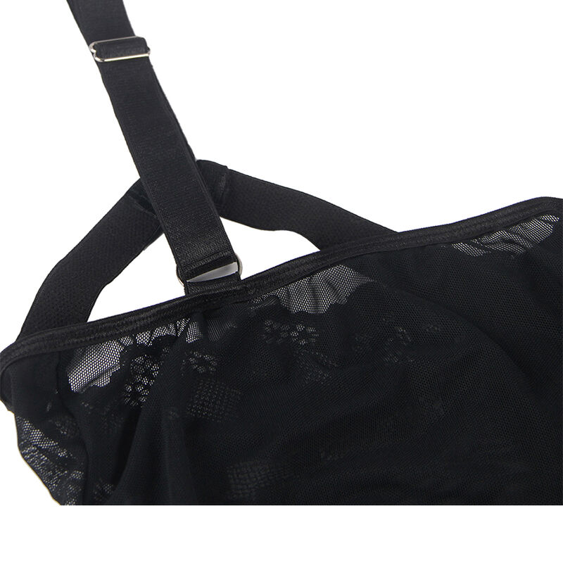 SUBBLIME - TEDDY CON LIGUERO DETALLE TIRAS PECHO NEGRO S/M - Imagen 8