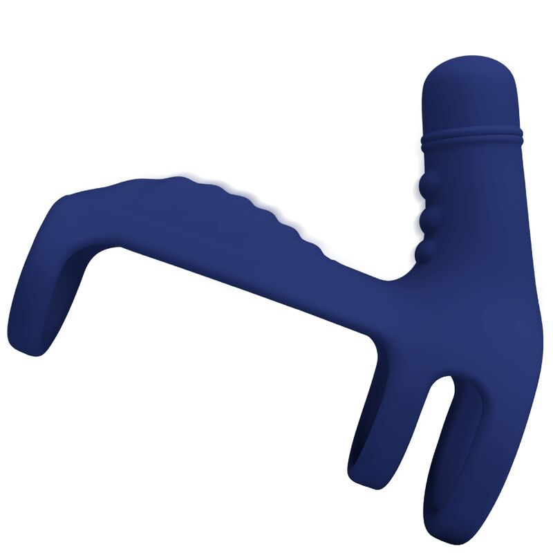 PRETTY LOVE - ELISH ANILLO VIBRADOR CON EXTENSIÓN AZUL - Imagen 7