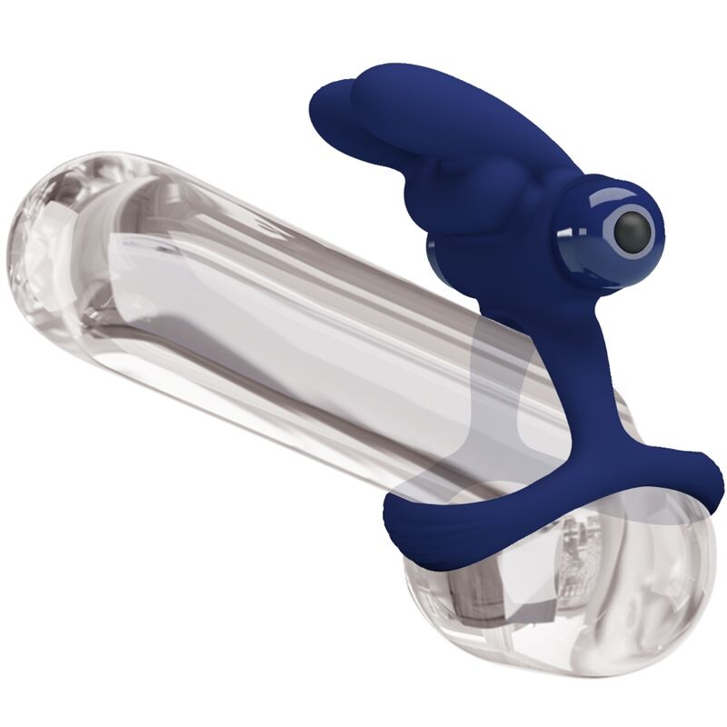 PRETTY LOVE - FRANCISCO DOBLE ANILLO VIBRADOR RABBIT AZUL - Imagen 9