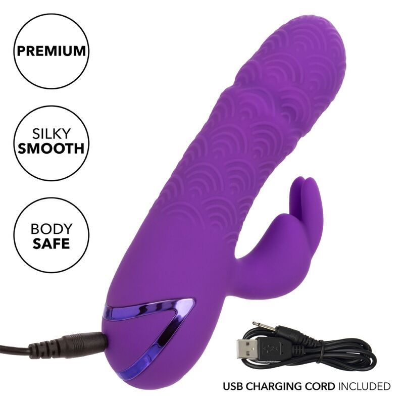 CALEXOTICS - MANHATTAN BEACH MARVEL VIBRADOR RABBIT MORADO BY CALIFORNIA DREAMING - Imagen 8